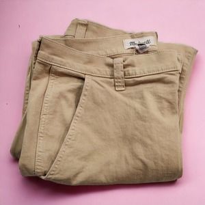 Madewell Womens Perfect Vintage Wide Leg Pants SZ 30 Tan High Rise NF103 Clean